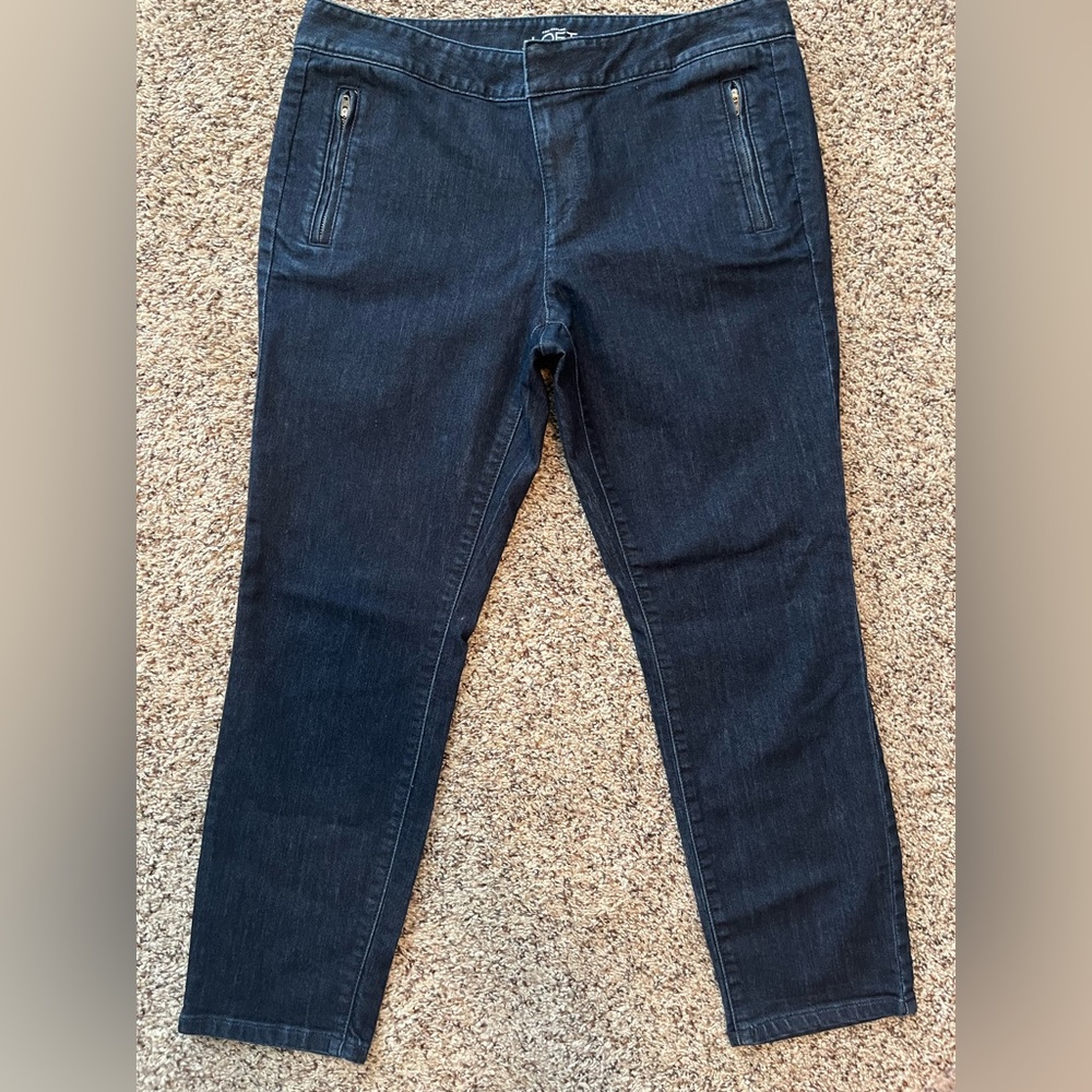 Ann Taylor Loft Modern Crop Jean Trousers Sz. 10